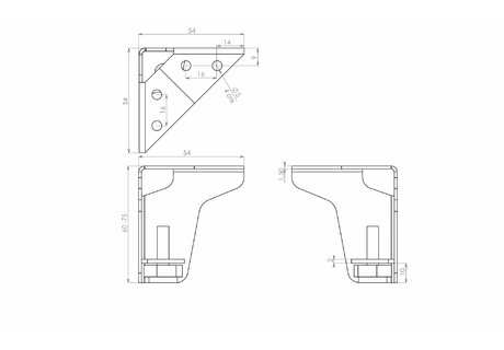 Опора регулируемая TOM N332W.2/60 (30)