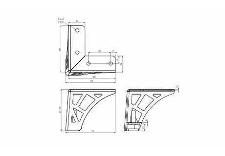 Опора регулируемая VISTA N330BL.2/60 (30)