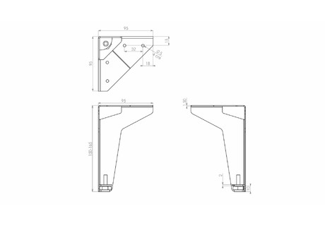Опора регулируемая TOM N332W.2/150 (15)