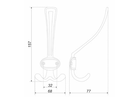 крючок K306BAZ.2 (25) ПОД ЗАКАЗ