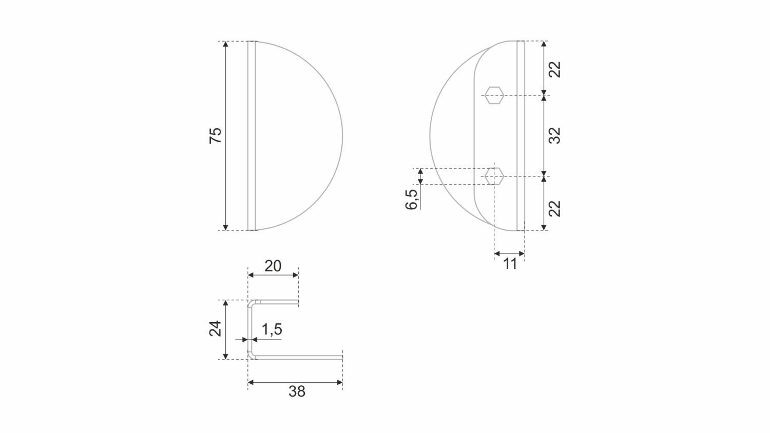 ручка СТЕРЕО RS160W.23/32 (25)