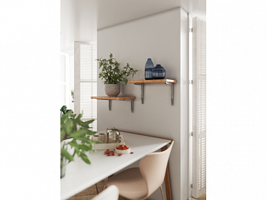 Консоль складная серая металлик