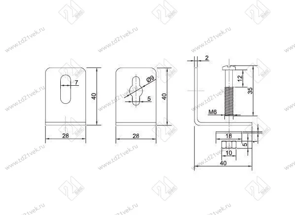 подвеска- навес мебельная 5.1ж-01 цинк  (300)