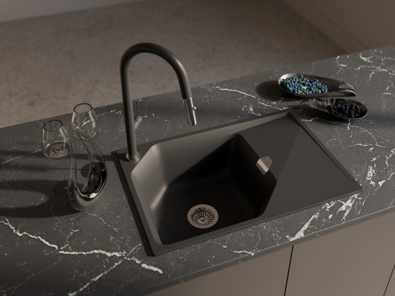 Мойка Rivelato LOCUS LS-75 Nero (БЛ)