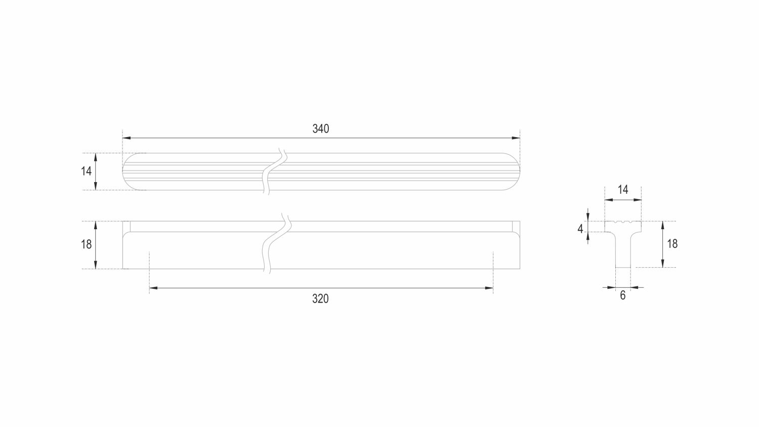 ручка RS064W.4/320 SHELL (18)