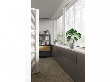 Консоль складная серая металлик