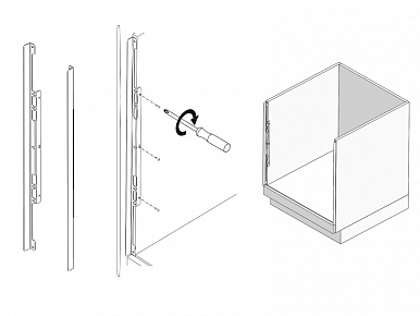 Комплект "Термоизоляционная планка универсальная" белая