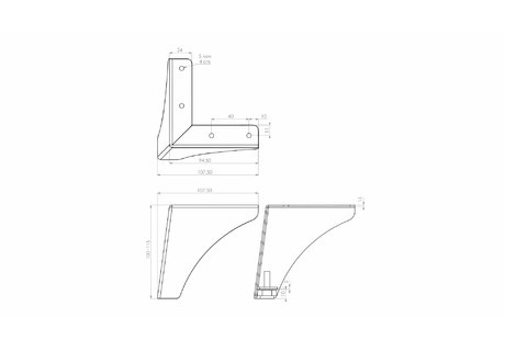 Опора регулируемая GRAND N331BL.2/100 (26)