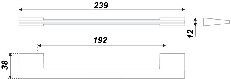 ручка RS185SN.4/192 (10) ВЫВОД