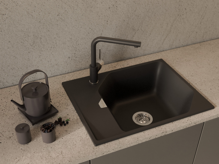 Мойка Rivelato LOCUS LS-75 Nero (БЛ)