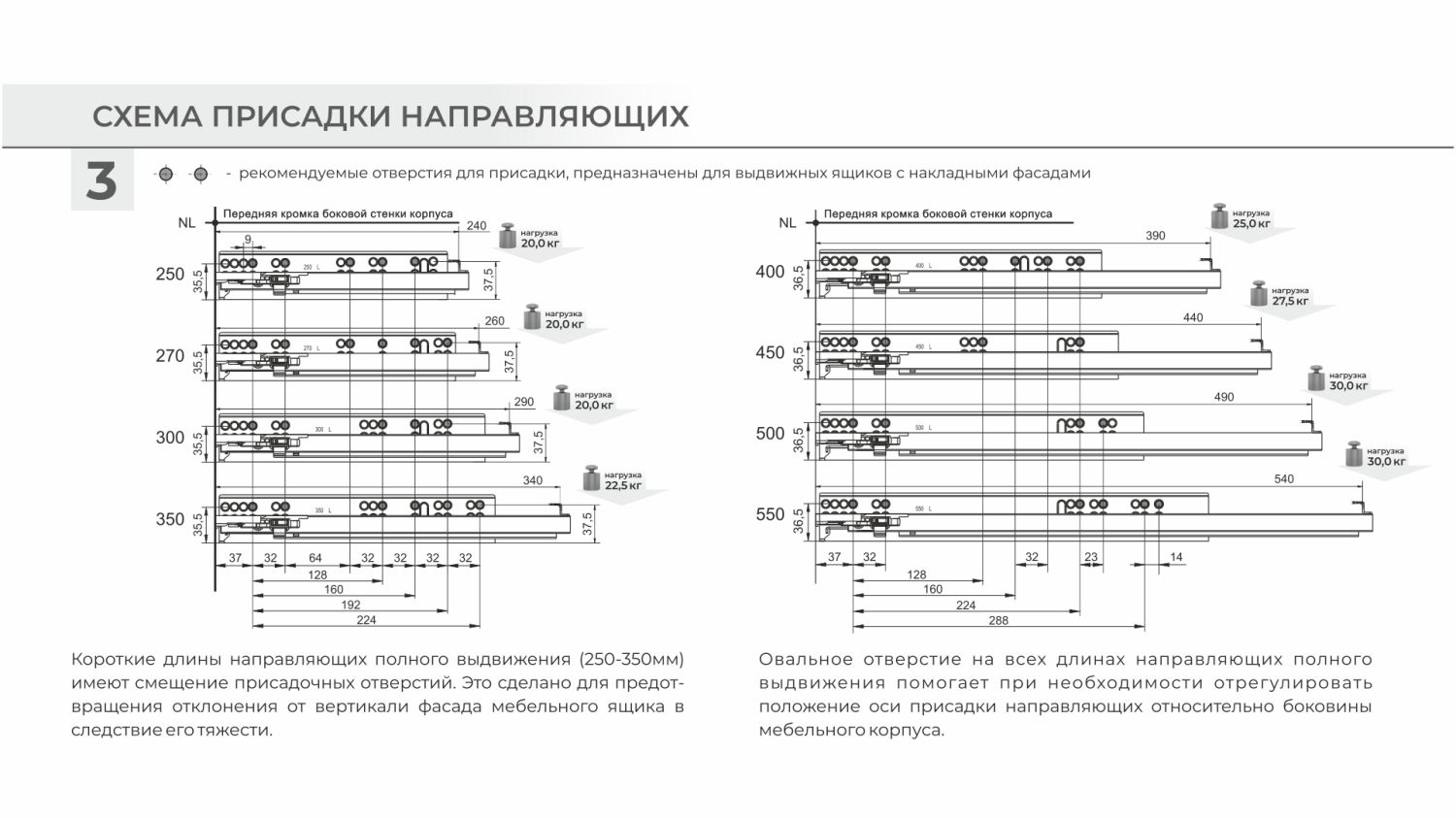 направляющие DB8781Zn/550 скрытого монтажа 2D B-slide (10)