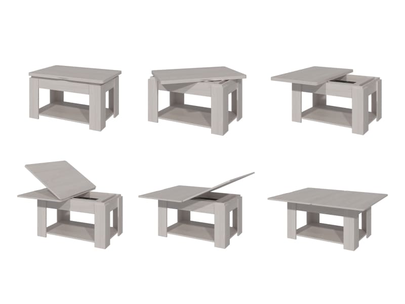 Комплект "Механизм стола трансформера МСТ-3" темно-серый